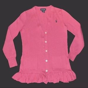 Ralph Lauren Gir's Pink Long Sleeve Sweater